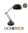 GLOBOSTAR® OFFICE 01392 Μοντέρνο Επιτραπέζιο Φωτιστικό Πορτατίφ με Ντουί 1 x E27 AC 220-240V IP20 - Μαύρο - Μ12 x Π12 x Υ80cm